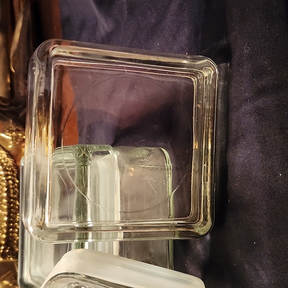 Anchor Hocking Square Glass Canisters, Stackable, 4" Airtight (Set of 2) - Picture 6 of 6